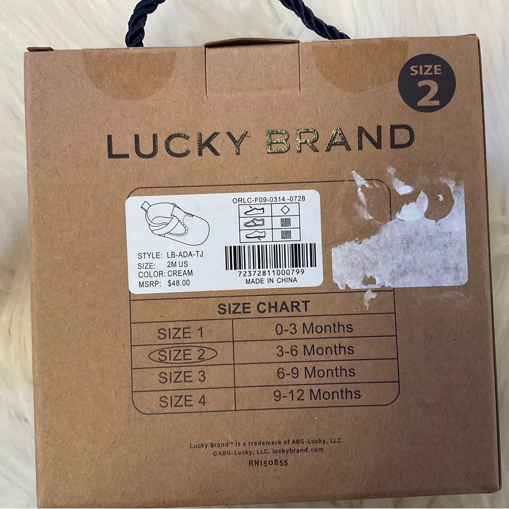 Lucky Brand Ada Crib Shoes - New in Box - Size 2